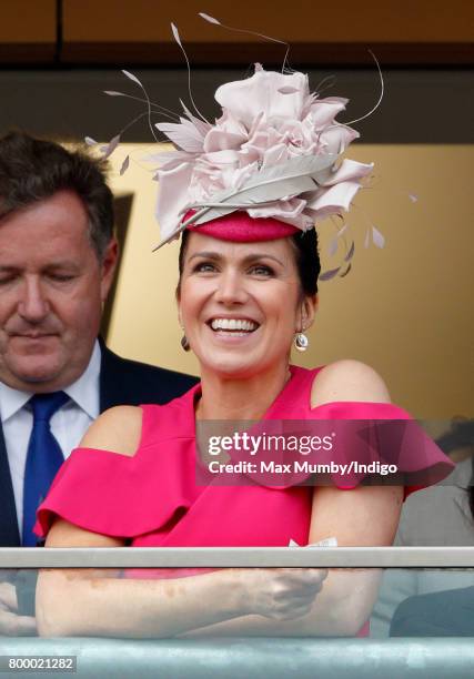 Susanna Reid watches the Gold Cup as she attends day 3, Ladies Day, of Royal Ascot at Ascot Racecourse on June 22, 2017 in Ascot, England.
