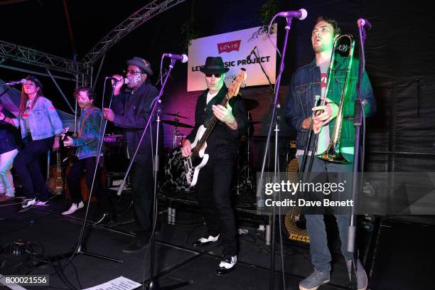 The Neville Staple Band perform as Levi's Tailor Shop celebrates the beginning of festival season at The Pig on June 22, 2017 in Bath, England.
