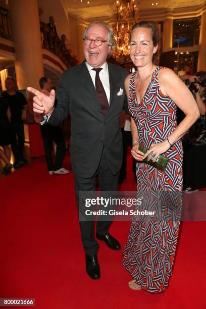 Friedrich von Thun and his daughter Gioia von Thun during the opening night party of the Munich Film Festival 2017 at Hotel Bayerischer Hof on June...