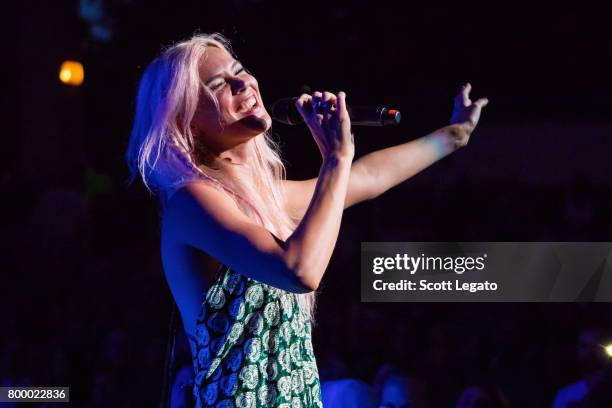 Joss Stone performs at Chene Park Amphitheater on June 22, 2017 in Detroit, Michigan.