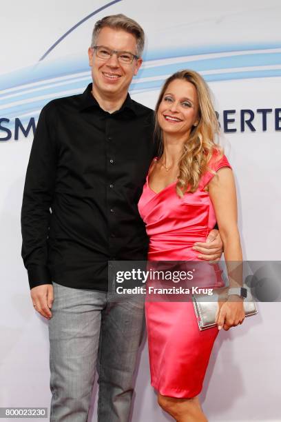 Frank Thelen and his wife Nathalie Thelen-Sattler attend the 'Bertelsmann Summer Party' at Bertelsmann Repraesentanz on June 22, 2017 in Berlin,...