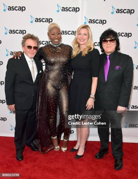 President Paul Williams, Lundon Knighten, ASCAP CEO Elizabeth Matthews and EVP/ Membership ASCAP John Titta at the ASCAP 2017 Rhythm & Soul Music...