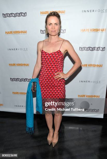 Actress Radha Mitchell attends a screening of Abramorama's "Hare Krishna!: The Mantra, the Movement and the Swami Who Started It All" at Laemmle...