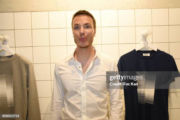 Designer Maxime Simoens s the MX Paris Max Simoens Flagship Opening Show Party as part of Paris Fashion Week on June 22, 2017 in Paris, France.