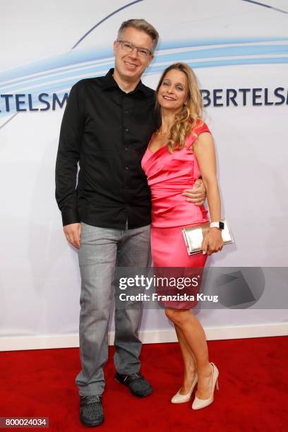 Frank Thelen and his wife Nathalie Thelen-Sattler attend the 'Bertelsmann Summer Party' at Bertelsmann Repraesentanz on June 22, 2017 in Berlin,...