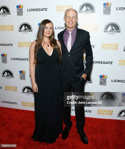 Directors Rebecca Tickell and Josh Tickell attend "Good Fortune" New York premiere at AMC Loews Lincoln Square 13 theater on June 22, 2017 in New...