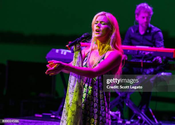 Joss Stone performs at Chene Park Amphitheater on June 22, 2017 in Detroit, Michigan.