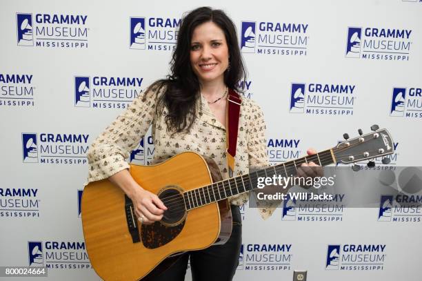 Shannon McNally poses backstage at GRAMMY Museum Mississippi on June 22, 2017 in Cleveland, Mississippi.