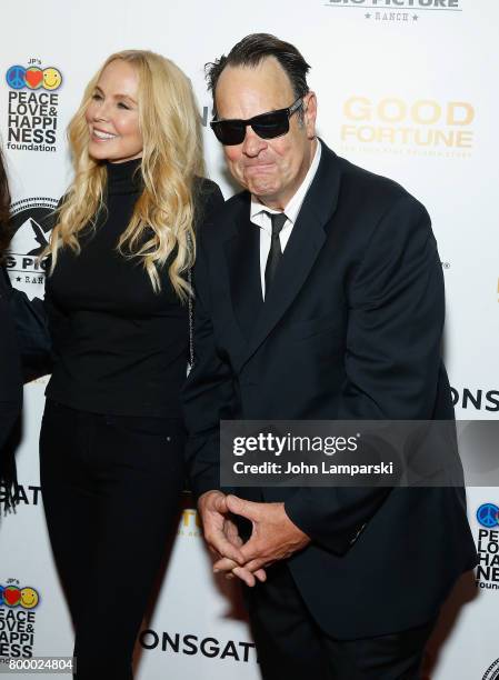 Eloise Broady De Joria and Dan Aykroyd attends "Good Fortune" New York premiere at AMC Loews Lincoln Square 13 theater on June 22, 2017 in New York...