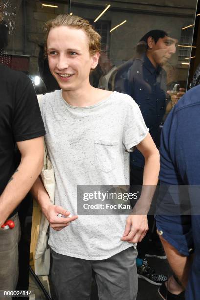 Actor Ernst Umhauer attends the MX Paris Max Simoens Flagship Opening Show Party as part of Paris Fashion Week on June 22, 2017 in Paris, France.