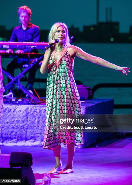 Joss Stone performs at Chene Park Amphitheater on June 22, 2017 in Detroit, Michigan.