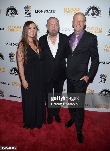 Director Rebecca Tickell, John Paul DeJoria and director Josh Tickell attend the "Good Fortune" New York Premiere at AMC Loews Lincoln Square 13...