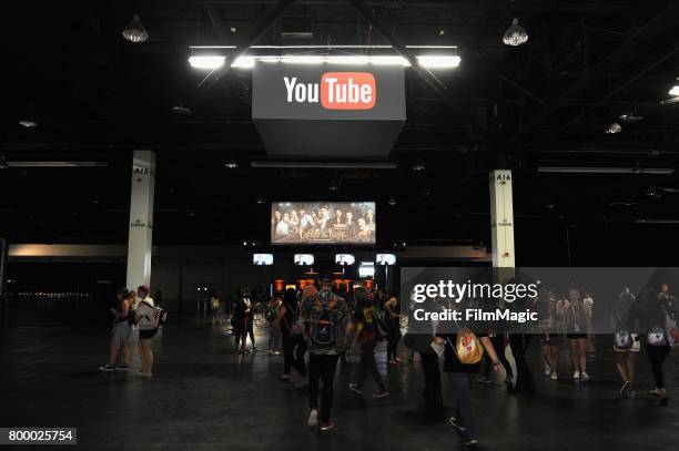 General view of atmosphere of YouTube at VidCon at Anaheim Convention Center on June 22, 2017 in Anaheim, California.