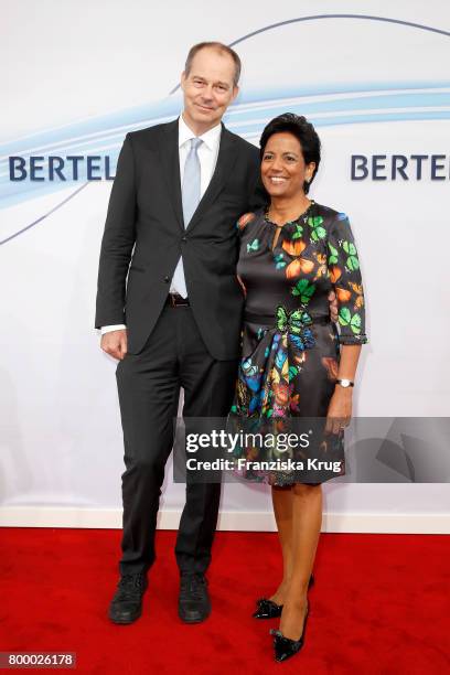 Christoph Mohn and his wife Shobhna Mohn attend the 'Bertelsmann Summer Party' at Bertelsmann Repraesentanz on June 22, 2017 in Berlin, Germany.