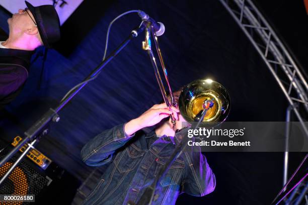 The Neville Staple Band perform as Levi's Tailor Shop celebrates the beginning of festival season at The Pig on June 22, 2017 in Bath, England.