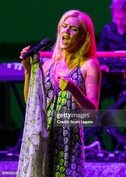 Joss Stone performs at Chene Park Amphitheater on June 22, 2017 in Detroit, Michigan.