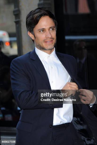 Actor Gael Garcia Bernal from the cast of 'Mozart in the Jungle' attends Saks For Your Consideration Emmy Windows Unveiling at Saks Fifth Avenue on...