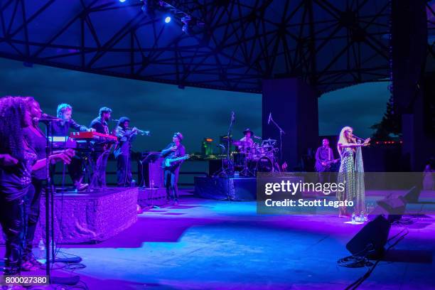 Joss Stone performs at Chene Park Amphitheater on June 22, 2017 in Detroit, Michigan.