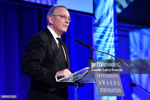 Board of Governors Chairman Jack Russi speaks on stage at The Jefferson Awards Foundation 2017 DC National Ceremony at Capital Hilton on June 22,...