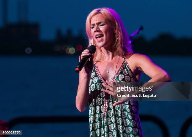 Joss Stone performs at Chene Park Amphitheater on June 22, 2017 in Detroit, Michigan.