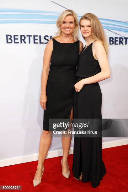 Carola Ferstl and her daughter Lilly Ferstl attend the 'Bertelsmann Summer Party' at Bertelsmann Repraesentanz on June 22, 2017 in Berlin, Germany.