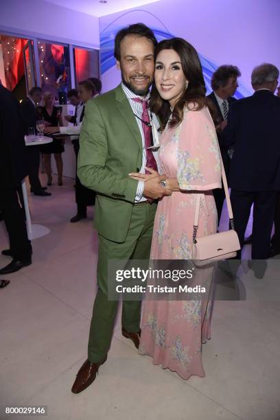 Judith Williams and husband Alexander-Klaus Stecher attend the Bertelsmann Summer Party on June 22, 2017 in Berlin, Germany.