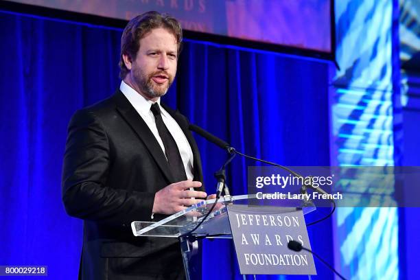 Board of Governors member Joseph Sanberg speaks on stage at The Jefferson Awards Foundation 2017 DC National Ceremony at Capital Hilton on June 22,...