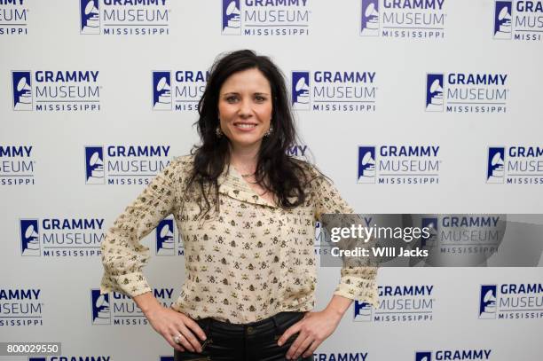 Shannon McNally poses backstage at GRAMMY Museum Mississippi on June 22, 2017 in Cleveland, Mississippi.