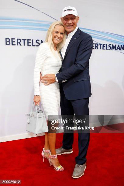 Axel Schulz and his girlfriend Patricia Schulz attend the 'Bertelsmann Summer Party' at Bertelsmann Repraesentanz on June 22, 2017 in Berlin, Germany.
