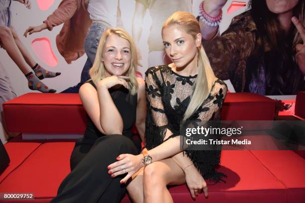 Iris Mareike Steen and Valentina Pahde attend the Bertelsmann Summer Party on June 22, 2017 in Berlin, Germany.