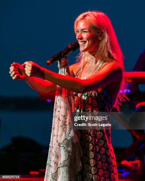 Joss Stone performs at Chene Park Amphitheater on June 22, 2017 in Detroit, Michigan.