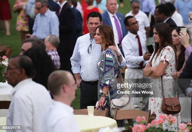 Rep. Jason Chaffetz and his wife Julie attend a Congressional Picnic at the South Lawn of the White House June 22, 2017 in Washington, DC. President...