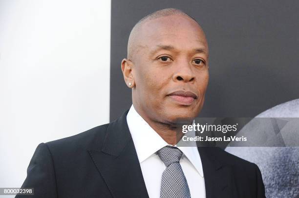 Dr. Dre attends the premiere of "The Defiant Ones" at Paramount Theatre on June 22, 2017 in Hollywood, California.