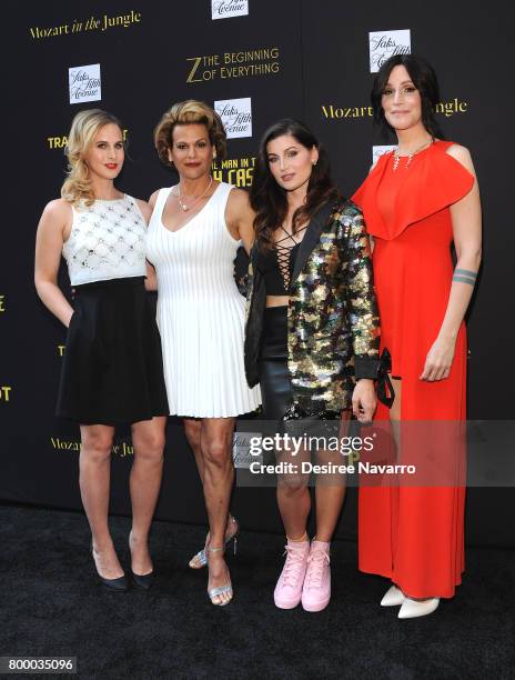Actresses Zackary Drucker, Alexandra Billings, Trace Lysette, and writer Our Lady J from the cast 'Transparent' attend Saks For Your Consideration...