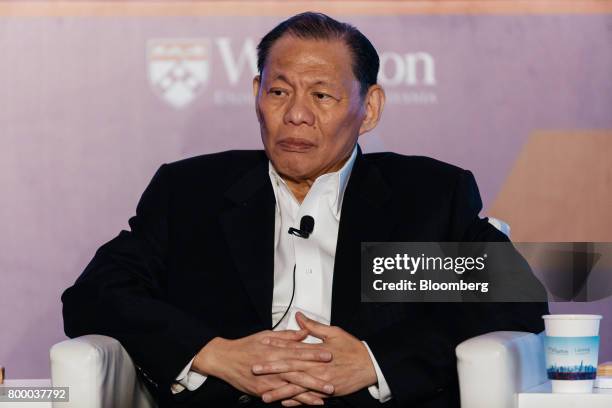 Sukanto Tanoto, founder and chairman of Royal Golden Eagle Group, attends the Wharton Global Forum in Hong Kong, China, on Friday, June 23, 2017. The...