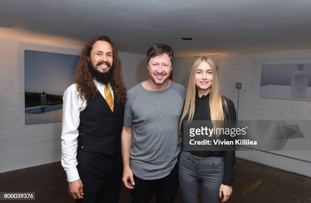 Anton David, founder of m/f people Greg Alterman and Anna Moore attend m/f people Celebrates Launch in LA with Cocktail Party on June 22, 2017 in Los...