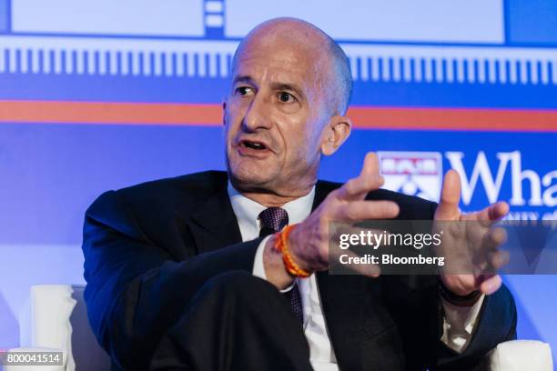 John Rice, vice chairman of General Electric Co. , speaks during the Wharton Global Forum in Hong Kong, China, on Friday, June 23, 2017. Rice said...