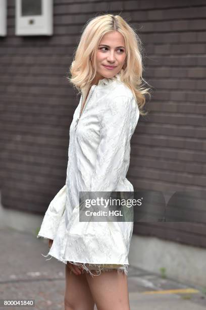 Pixie Lott seen at the ITV Studios on June 23, 2017 in London, England.