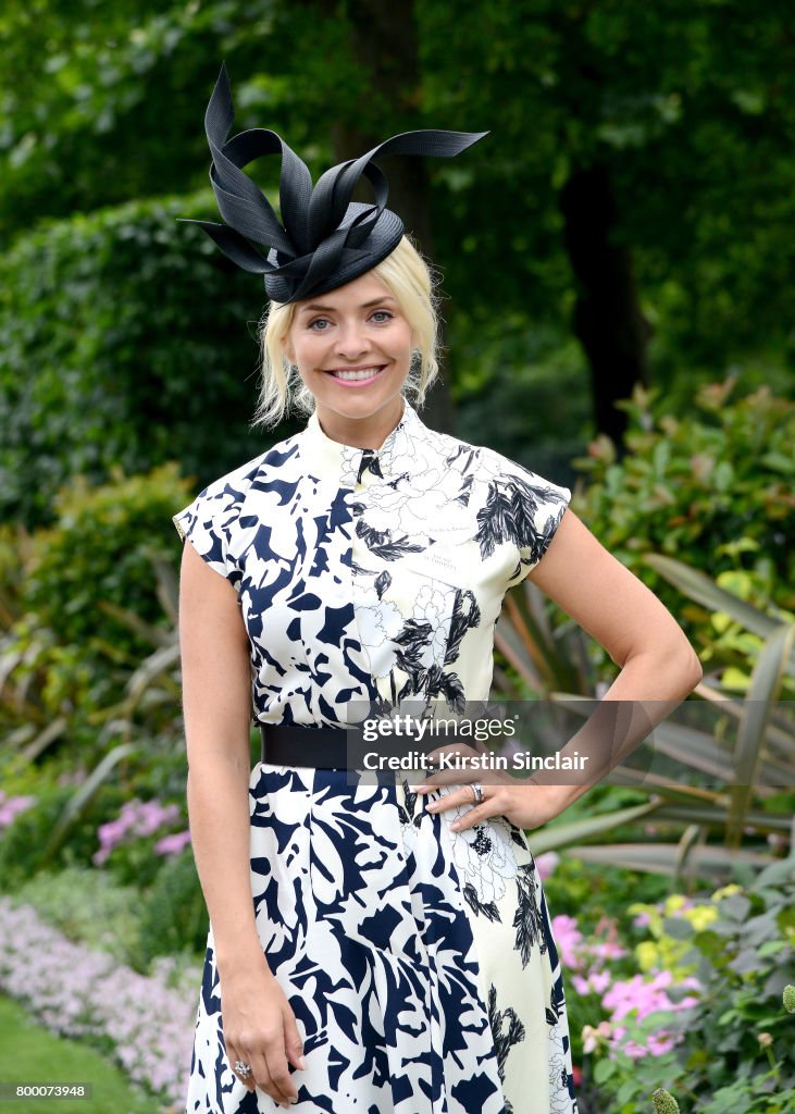 Ascot Ppostcode Holly Willoughby attends day 4 of Royal Ascot at Ascot Racecourse on ...