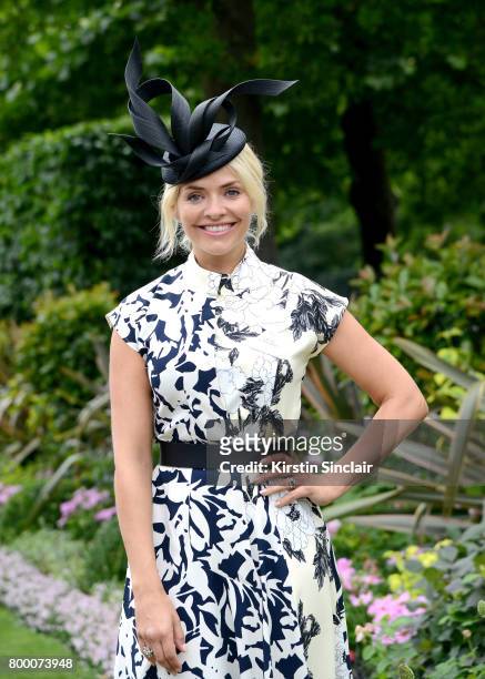 Holly Willoughby attends day 4 of Royal Ascot at Ascot Racecourse on June 23, 2017 in Ascot, England.