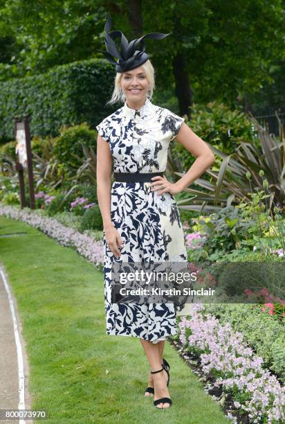 Holly Willoughby attends day 4 of Royal Ascot at Ascot Racecourse on June 23, 2017 in Ascot, England.