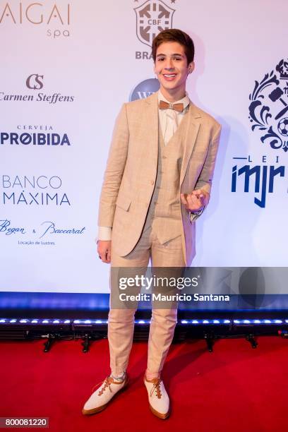 JoÃ£o Guilherme Avila poses before a benefit auction at Hotel Unique on June 22, 2017 in Sao Paulo, Brazil.