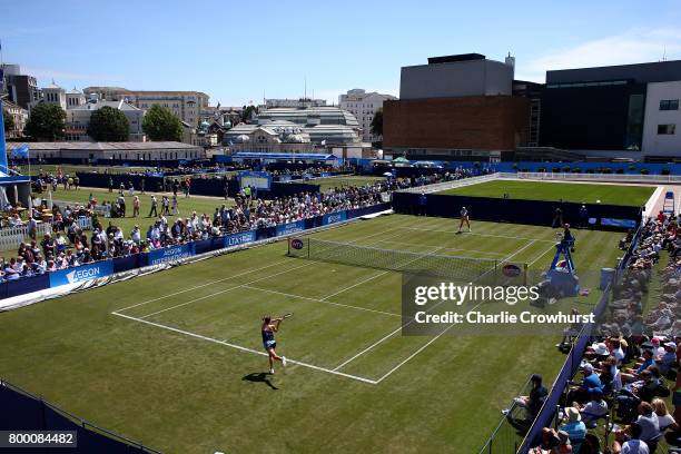 General view of the action during qualifying on day one of the Aegon International Eastbourne on June 23, 2017 in Eastbourne, England.