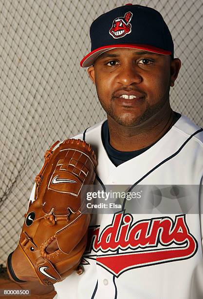 Sabathia of the Cleveland Indians poses during Photo Day on February 26, 2008 at Chain O' Lakes in Winter Haven, Florida.