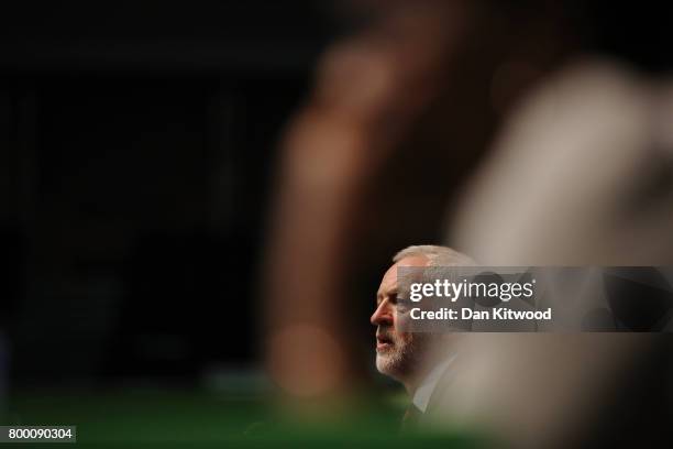 Labour Leader Jeremy Corbyn speaks to delegates at the Unison Conference on June 23, 2017 in Brighton, England. The Labour Party leader addressed the...