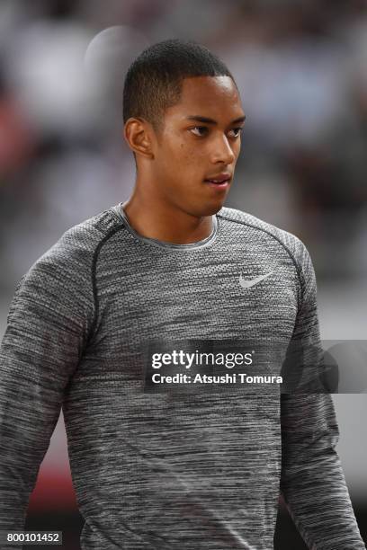 Aska Cambridge of Japan looks on during the 101st Japan National Championships at Yanmar Stadium Nagai on June 23, 2017 in Osaka, Japan.