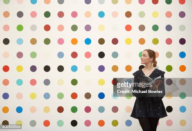 Damien Hirst's 1-Heptene, 2004-2011 goes on display at Sotheby's on June 23, 2017 in London, England.