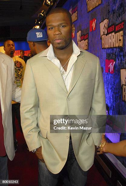Rapper 50 Cent arrives at the 2007 MTV Video Music Awards at The Palms Hotel on September 9, 2007 in Las Vegas, Nevada.