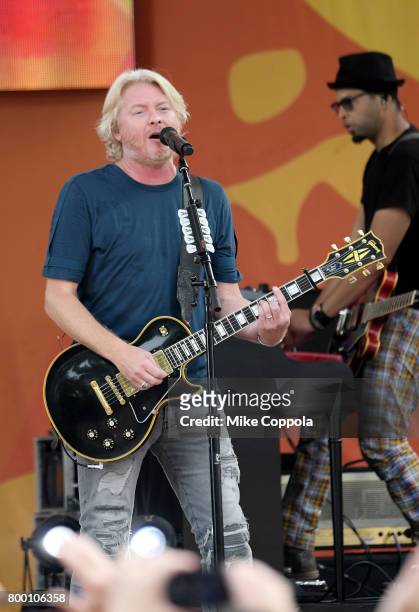 Philip Sweet of Little Big Town performs onstage on ABC's "Good Morning America" at Rumsey Playfield, Central Park on June 23, 2017 in New York City.