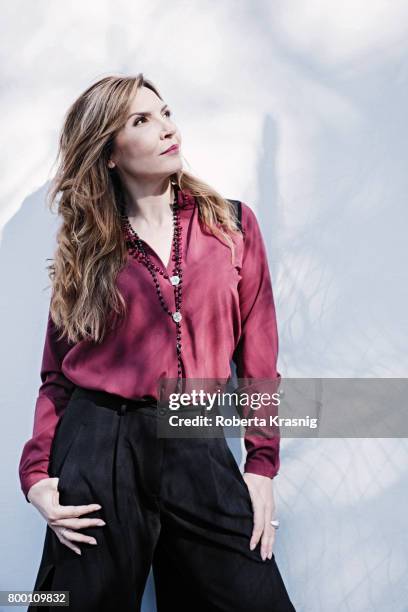 Actress Maria Pia Calzone is photographed for Self Assignment on May 02, 2017 in Rome, Italy.